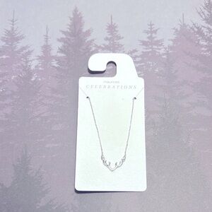 Maurices Silver Antler necklace